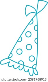 Ilustración de vectores de natalidad con sombrero de cono