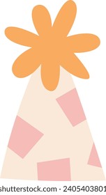 Birthday Cone Hat Vector Illustration