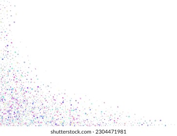 Birthday Confetti. Disco Multicolor Backdrop. Party Design. Digital Art. Holographic Texture. Rainbow Background. Pink Laser Effect. Luxury Foil. Violet Birthday Confetti