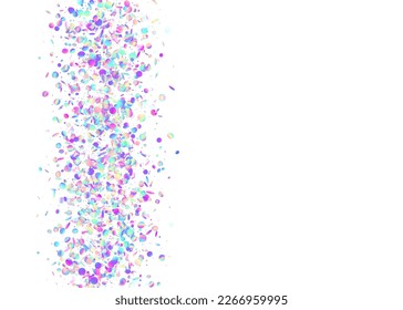 Birthday Confetti. Kaleidoscope Effect. Holographic Background. Purple Laser Glitter. Holiday Art. Disco Banner. Surreal Foil. Retro Abstract Gradient. Violet Birthday Confetti