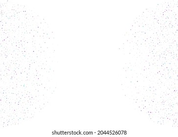 Birthday Confetti. Shiny Banner. Disco Colorful Backdrop. Rainbow Sparkles. Violet Laser Background. Glitch Glitter. Digital Art. Bright Foil. Pink Birthday Confetti