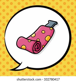 birthday cracker doodle, speech bubble