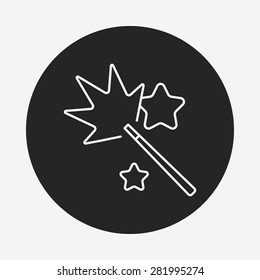 birthday cracker line icon