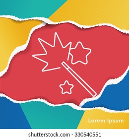 birthday cracker line icon