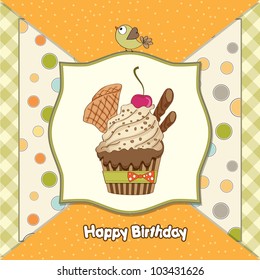 Birthday cupcake