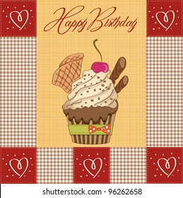 Birthday cupcake