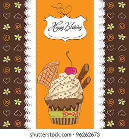 Birthday cupcake
