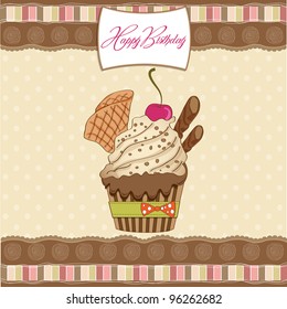 Birthday cupcake