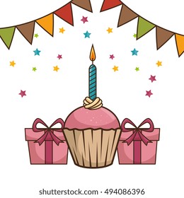 birthday cupcake dessert