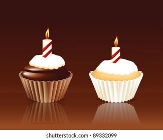 Birthday cupcake Greeting card