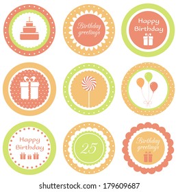 Birthday cupcake toppers