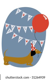 Birthday Dachshund