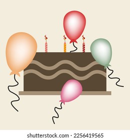 diseño de cumpleaños banner vector diseño plano