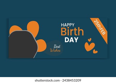Birthday design, birthday cover design