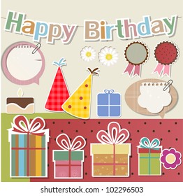 Birthday  Design Elements For Scrapbook