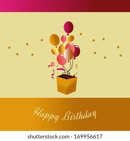 birthday  design over beige  background vector illustration 
