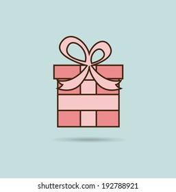 Birthday design over blue background, vector illustration