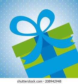 birthday design over blue background vector illustration