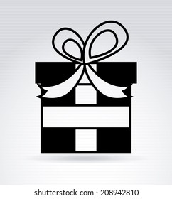 birthday design over gray background vector illustration