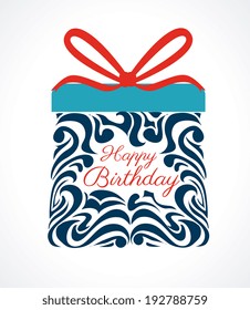Birthday design over white background, vector illustration
