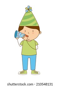 birthday design over  white background vector illustration