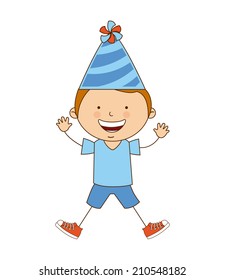 birthday design over white background vector illustration