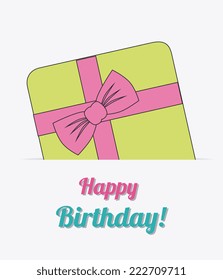 Birthday design over white background, vector illustration