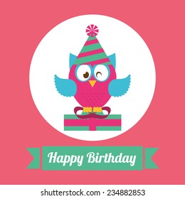 birthday design , vector illustration