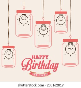  birthday design , vector illustration