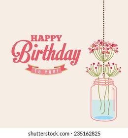 birthday design , vector illustration