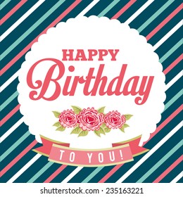  birthday design , vector illustration