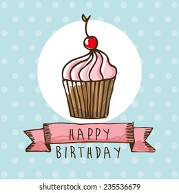 birthday  design , vector illustration