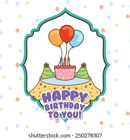 birthday design, vector illustration eps10 graphic 