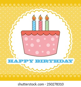 birthday design, vector illustration eps10 graphic 