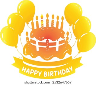 Birthday design with white background .  