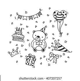 Birthday Doodles Images Stock Photos Vectors Shutterstock