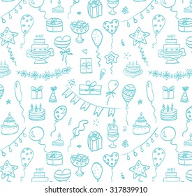  Birthday doodle pattern