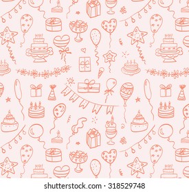  Birthday doodle pattern