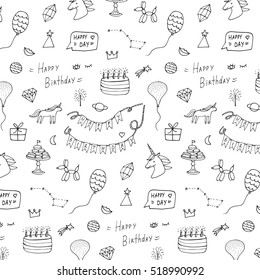 Birthday Doodle Pattern