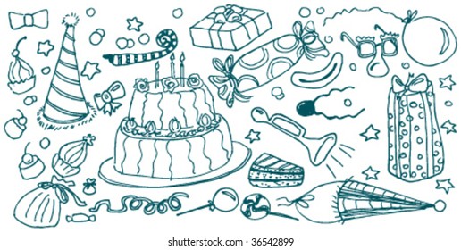 Birthday doodles
