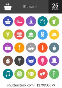 Birthday Filled Icons