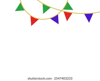 Plano de Fundo do Quadro do Canto da Bandeira de Aniversário