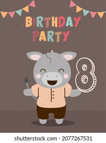 birthday fun celebration invitation card