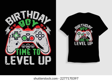 Birthday Gamer Gifts Boys T-Shirt Design Level 9 Unlocked Video Game