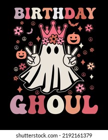 Geburtstag Ghoul Halloween Kinder Geburtstag Party Outfit Halloween Girl T-Shirt Design