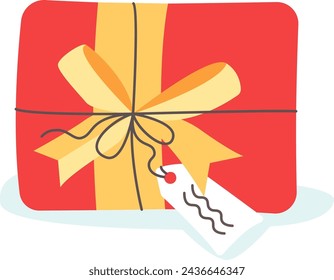 Birthday Gift Box Vector Illustration