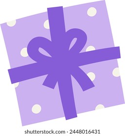 Birthday Gift Box Vector Illustration