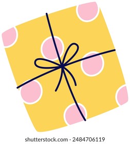 Ilustración vectorial de caja de regalo de cumpleaños