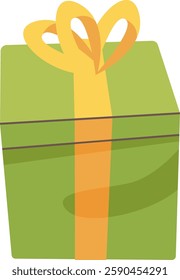Birthday Gift Box Vector Illustration