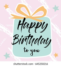 birthday with gift boxes and pink background